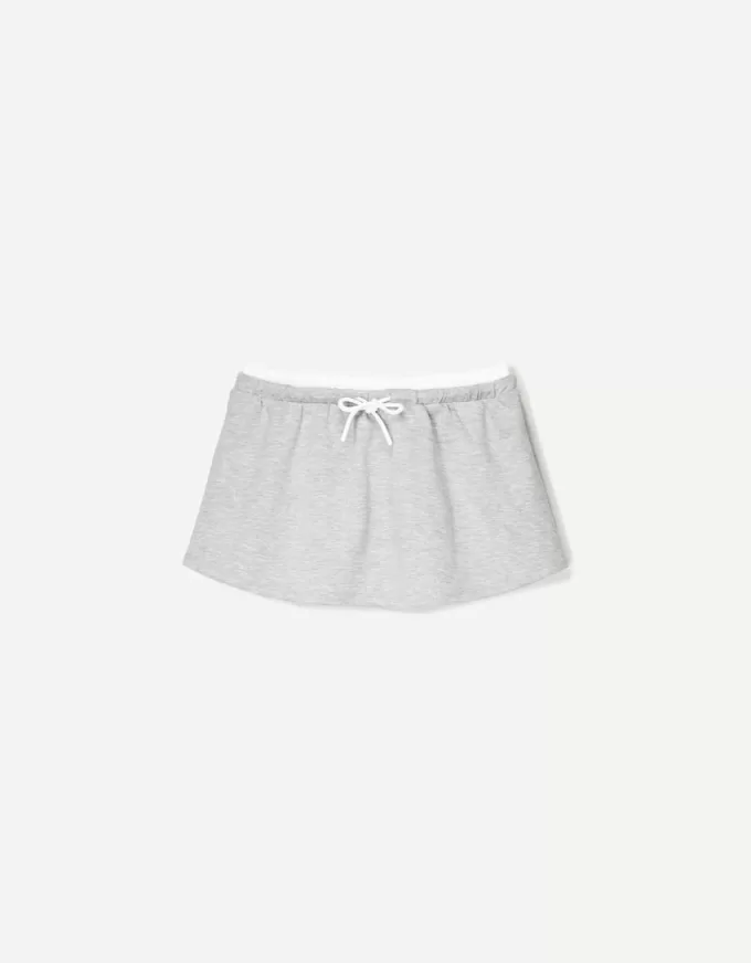 Double-waist mini skirt Double-waist mini skirt