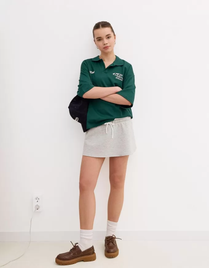 Double-waist mini skirt Double-waist mini skirt