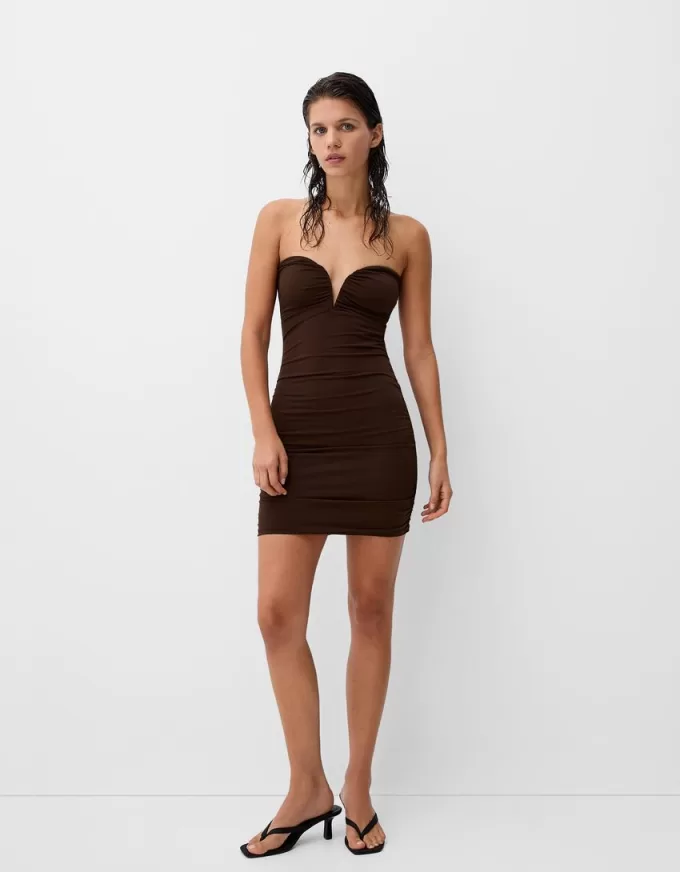 Draped mini dress Draped mini dress