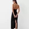 Draped strappy long dress Draped strappy long dress