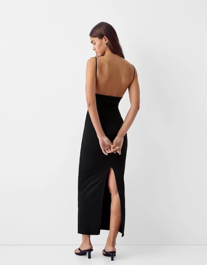 Draped strappy long dress Draped strappy long dress