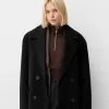 Drop shoulder coat