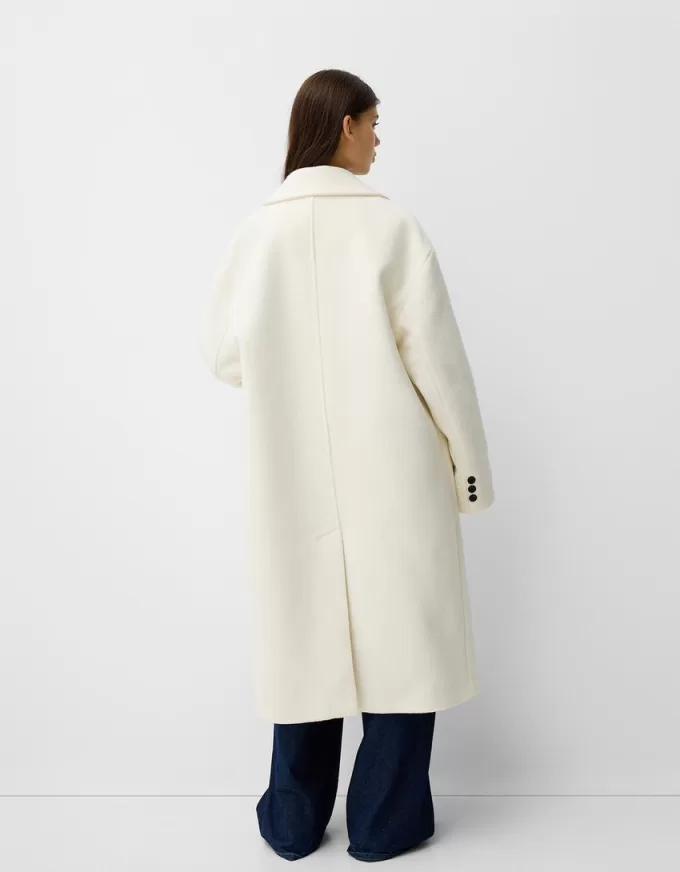 Drop shoulder coat