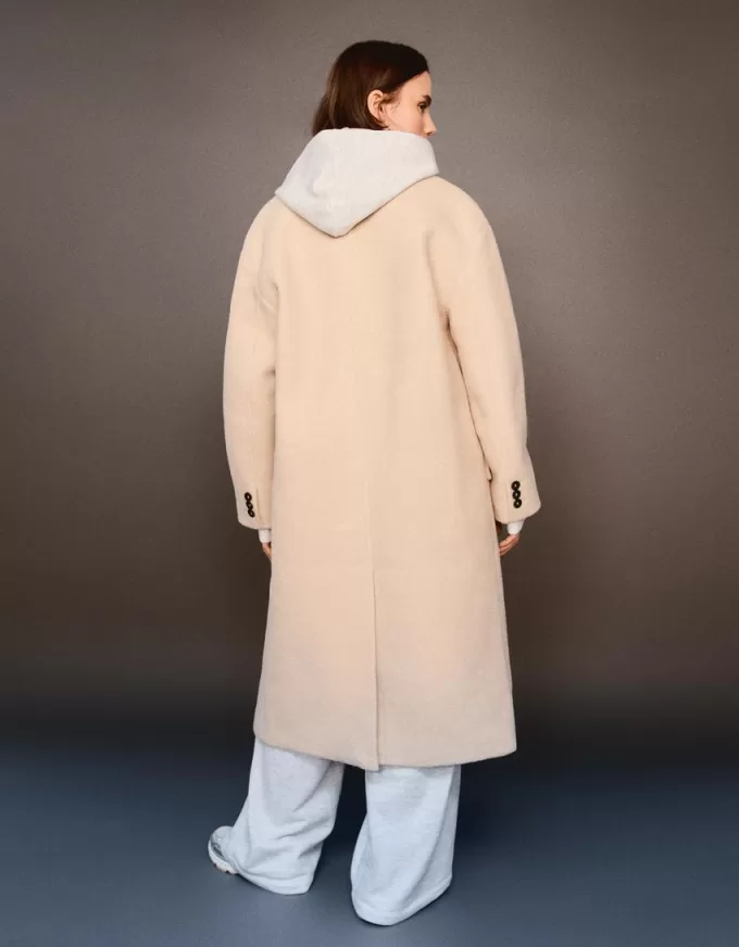 Drop shoulder coat