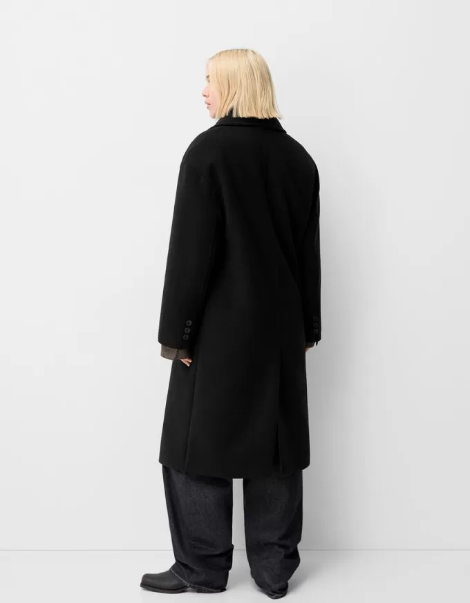Drop shoulder coat