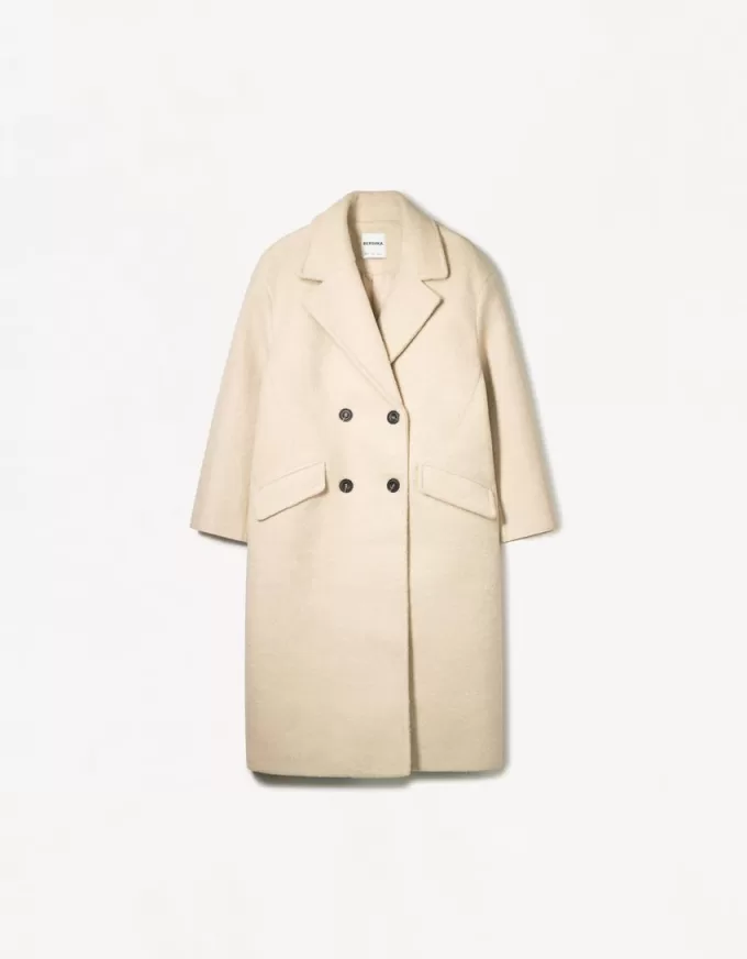 Drop shoulder coat