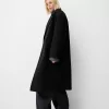 Drop shoulder coat