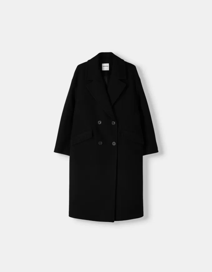 Drop shoulder coat
