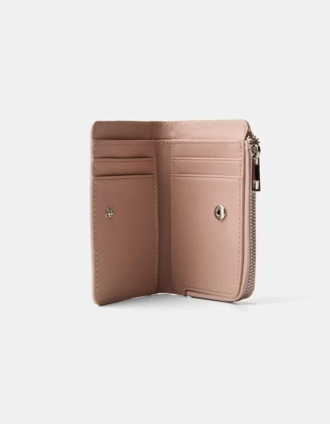 Embossed faux-patent finish animal print purse Embossed faux-patent finish animal print purse