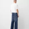 Embroidered baggy jeans