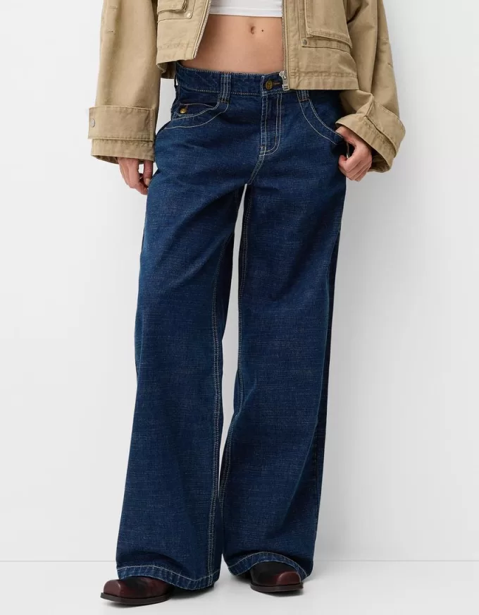 Embroidered boyfriend jeans Embroidered boyfriend jeans