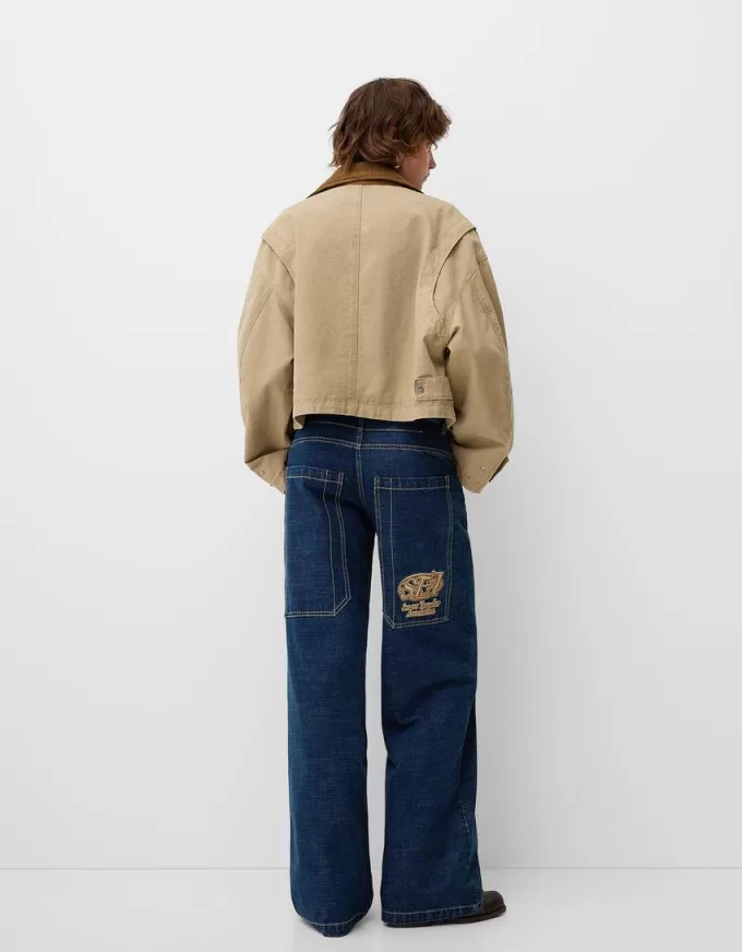 Embroidered boyfriend jeans Embroidered boyfriend jeans