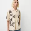 Embroidered short sleeve shirt Embroidered short sleeve shirt