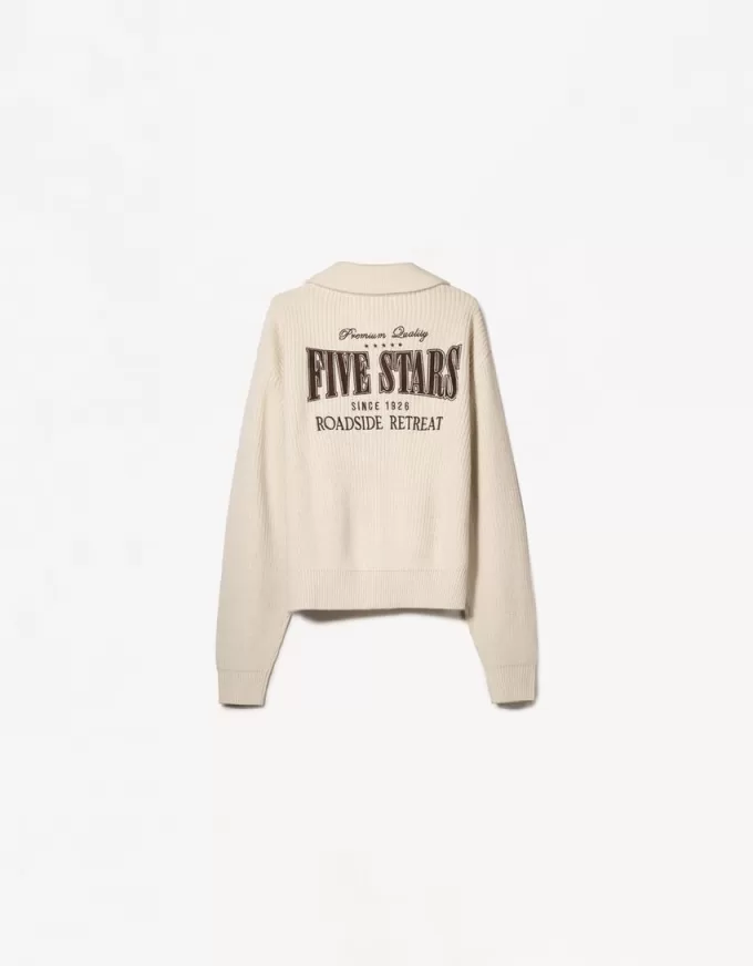 Embroidered textured jacket