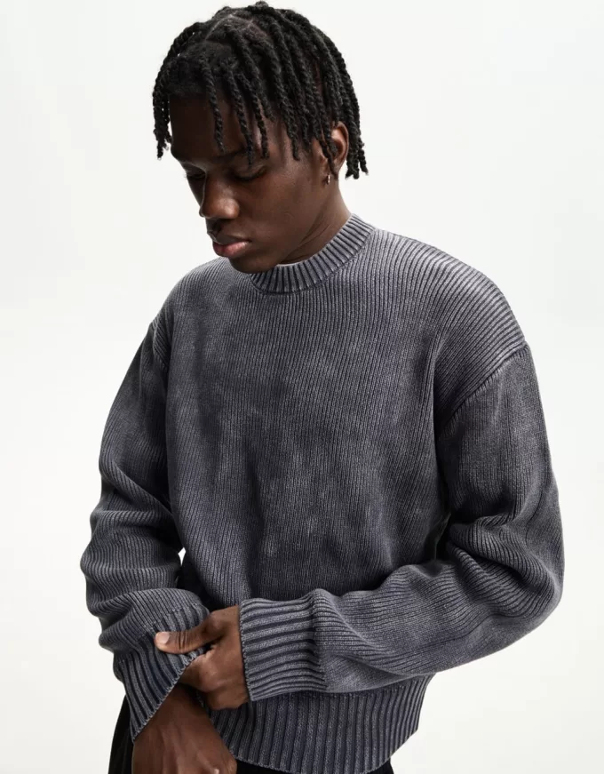 Faded boxy-fit sweater