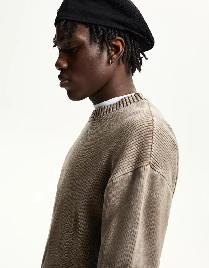 Faded boxy-fit sweater Faded boxy-fit sweater