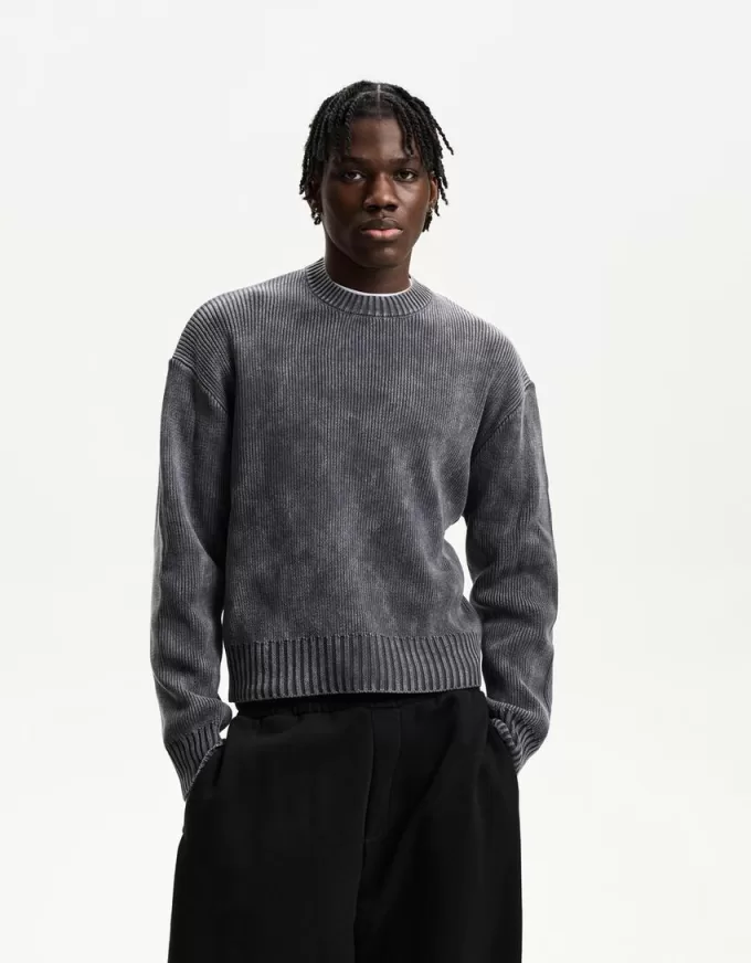 Faded boxy-fit sweater