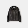 Faded leather effect jacket Faded leather effect jacket