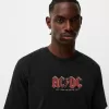 Faded short sleeve AC/DC print T-shirt
