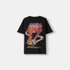 Faded short sleeve AC/DC print T-shirt