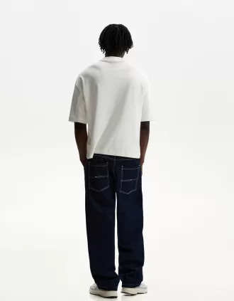 Faded skater-fit jeans