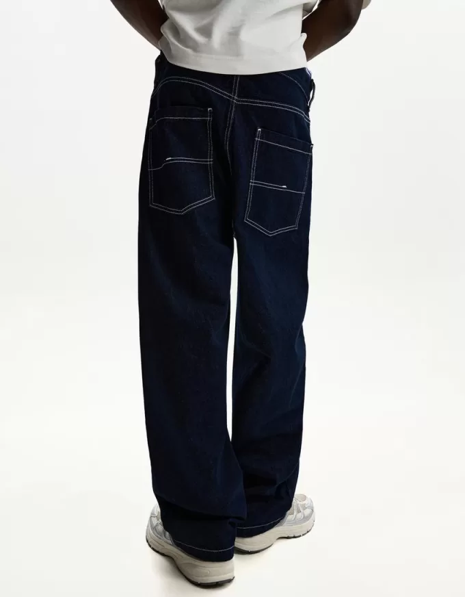 Faded skater-fit jeans