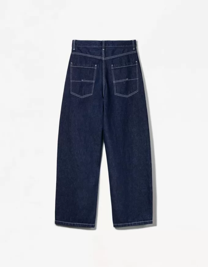 Faded skater-fit jeans