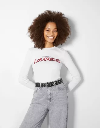 Faux leather belt with eyelets