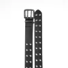 Faux leather belt with eyelets Faux leather belt with eyelets
