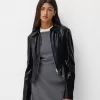 Faux leather jacket