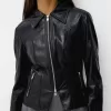 Faux leather jacket