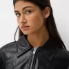 Faux leather jacket