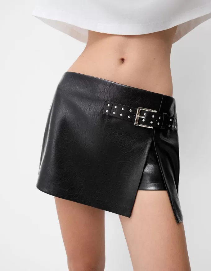 Faux leather mini skirt Faux leather mini skirt
