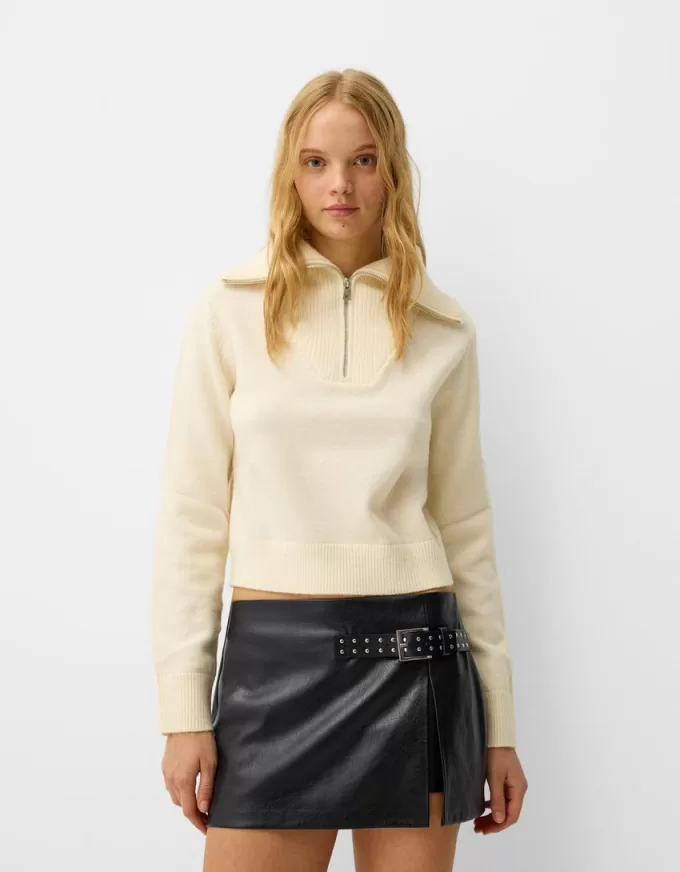 Faux leather mini skirt Faux leather mini skirt