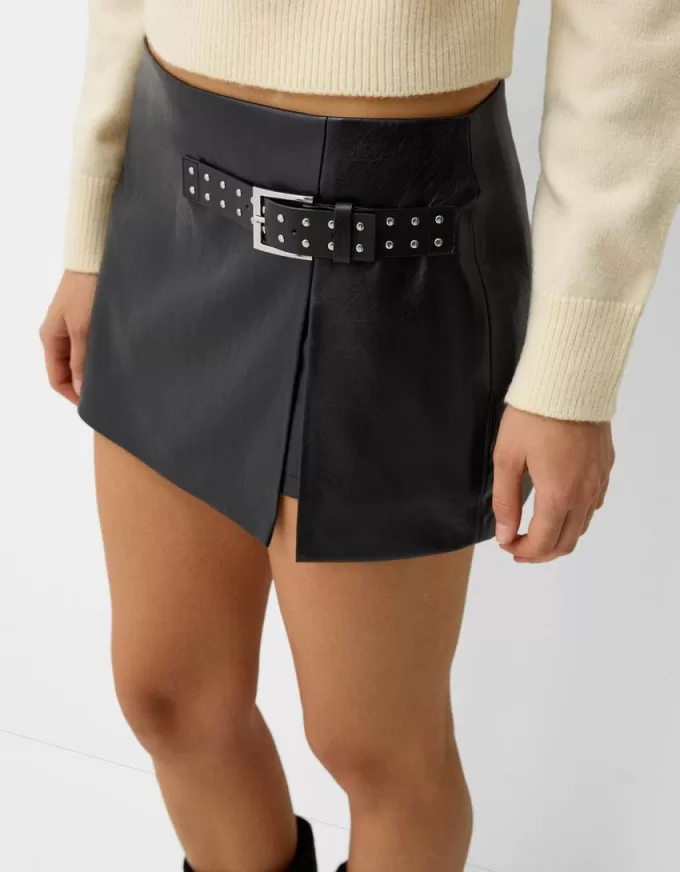 Faux leather mini skirt Faux leather mini skirt