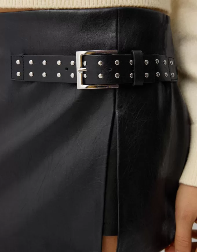 Faux leather mini skirt Faux leather mini skirt