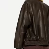 Faux leather oversize jacket