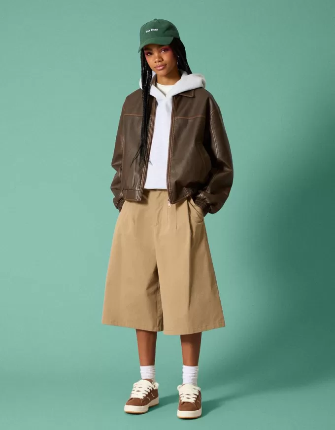 Faux leather oversize jacket Faux leather oversize jacket