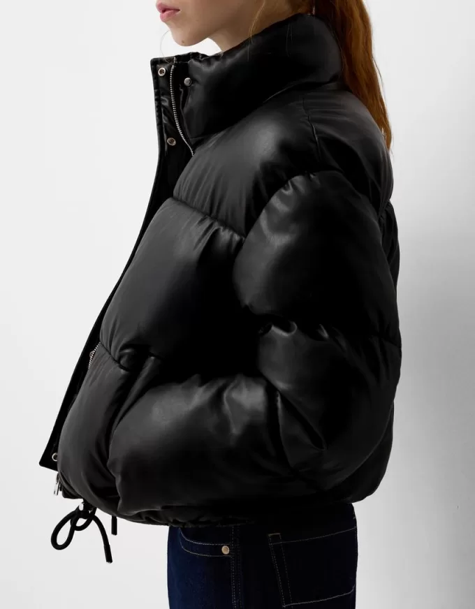 Faux leather puffer jacket Faux leather puffer jacket