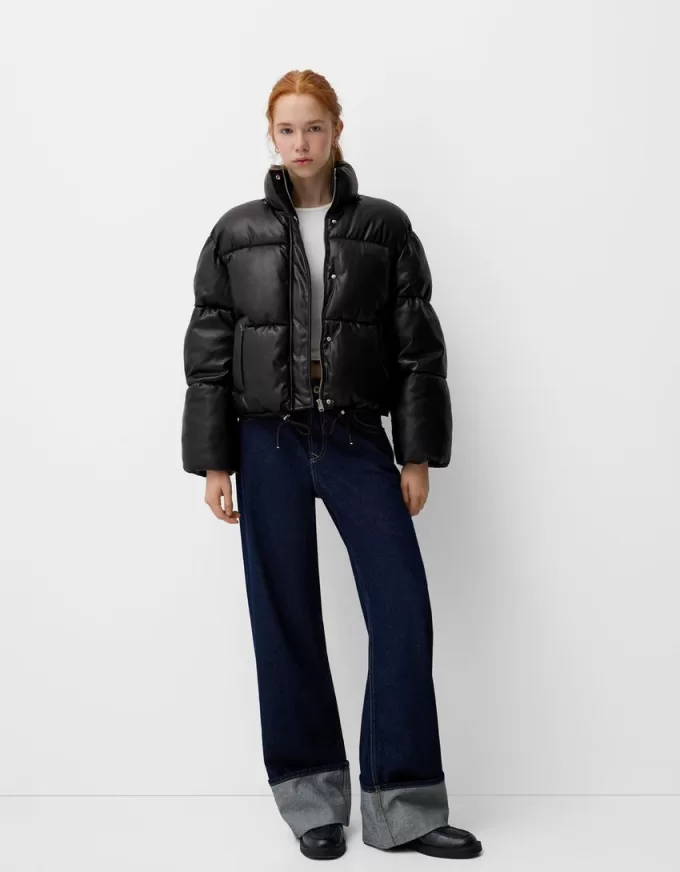 Faux leather puffer jacket Faux leather puffer jacket