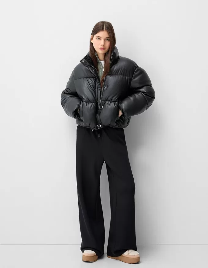 Faux leather puffer jacket Faux leather puffer jacket