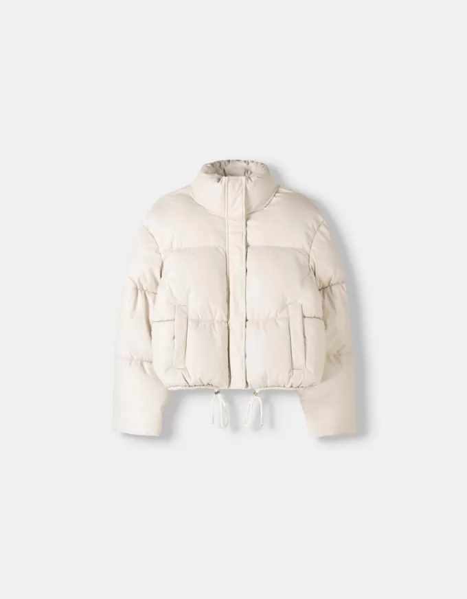 Faux leather puffer jacket Faux leather puffer jacket