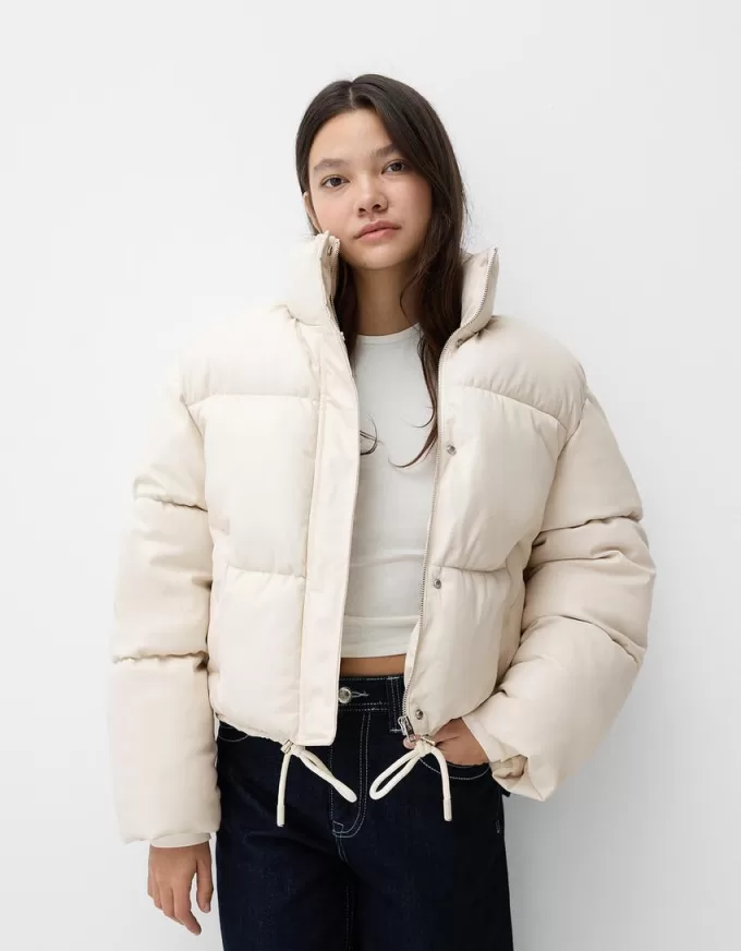 Faux leather puffer jacket Faux leather puffer jacket