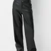 Faux leather straight pants Faux leather straight pants