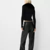 Faux leather straight pants Faux leather straight pants
