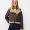 Faux shearling biker jacket Faux shearling biker jacket