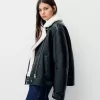 Faux shearling biker jacket Faux shearling biker jacket
