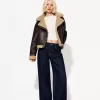 Faux shearling biker jacket Faux shearling biker jacket