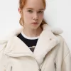Faux shearling biker jacket Faux shearling biker jacket