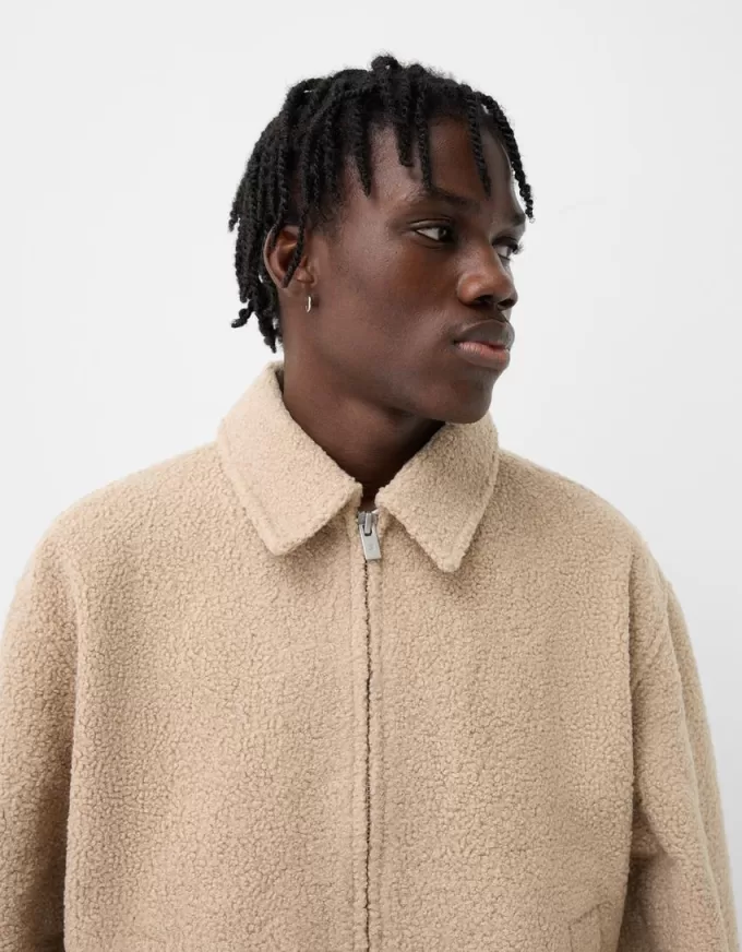 Faux shearling jacket